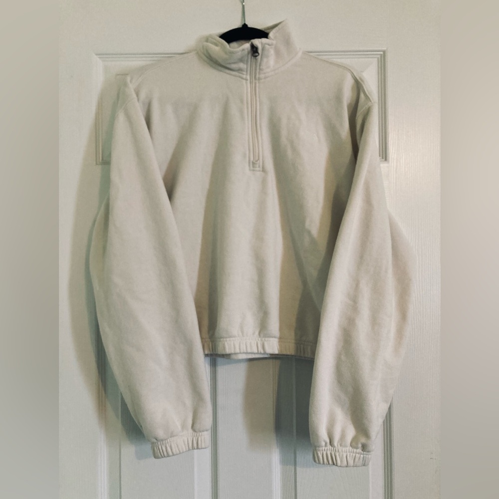 The North Face Cropped Quarter Zip Sweater
